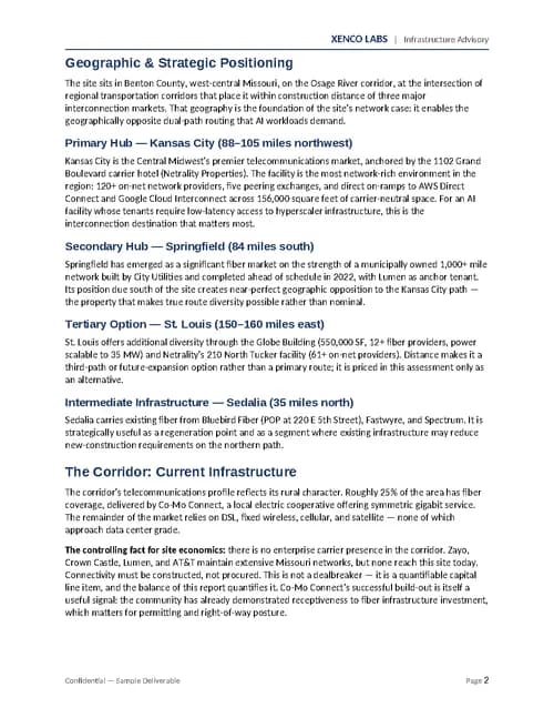 Sample assessment page