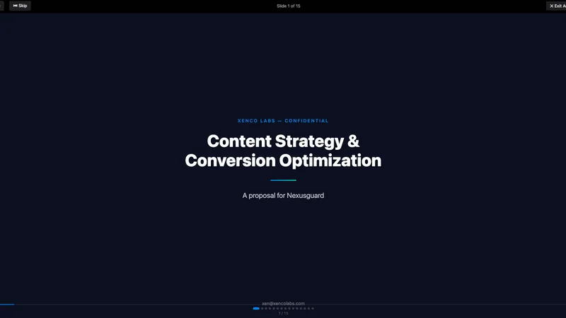 Nexusguard — Content Strategy & Conversion Optimization